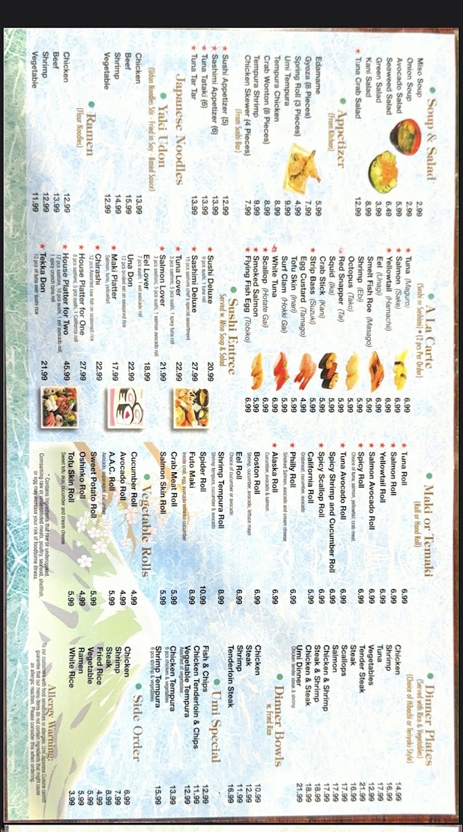 Umi Japanese Restaurant Menu-2