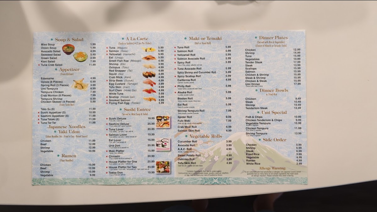 Umi Japanese Restaurant Menu-4